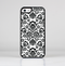 The Black Floral Delicate Pattern Skin-Sert for the Apple iPhone 5c Skin-Sert Case