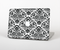The Black Floral Delicate Pattern Skin Set for the Apple MacBook Pro 15"