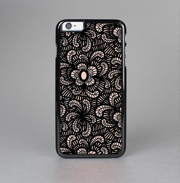 The Black Floral Lace Skin-Sert Case for the Apple iPhone 6