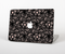 The Black Floral Lace Skin Set for the Apple MacBook Air 13"