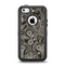 The Black Floral Laced Pattern V2 Apple iPhone 5c Otterbox Defender Case Skin Set