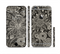 The Black Floral Laced Pattern V2 Sectioned Skin Series for the Apple iPhone 6