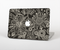 The Black Floral Laced Pattern V2 Skin Set for the Apple MacBook Air 13"