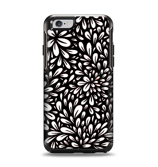 The Black Floral Sprout Apple iPhone 6 Otterbox Symmetry Case Skin Set