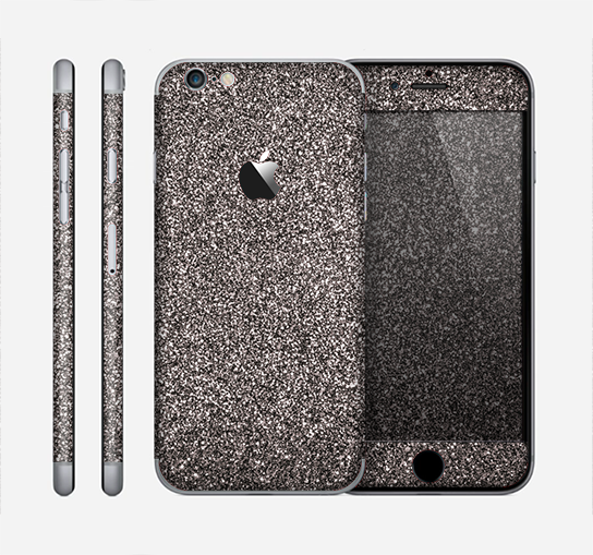 The Black Glitter Ultra Metallic Skin for the Apple iPhone 6