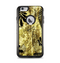 The Black & Gold Grunge Leaf Surface Apple iPhone 6 Plus Otterbox Commuter Case Skin Set
