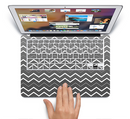 The Black Gradient Layered Chevron Skin Set for the Apple MacBook Air 11"