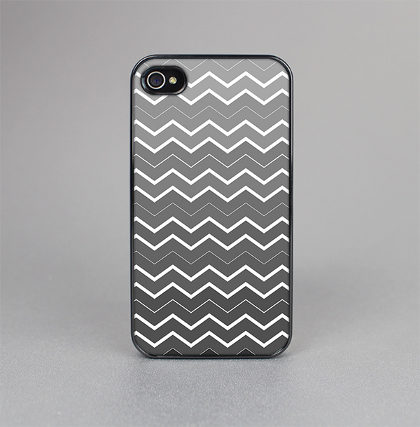 The Black Gradient Layered Chevron Skin-Sert Case for the Apple iPhone 4-4s
