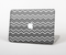 The Black Gradient Layered Chevron Skin Set for the Apple MacBook Pro 13" with Retina Display