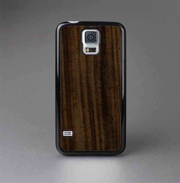 The Black Grained Walnut Wood Skin-Sert Case for the Samsung Galaxy S5