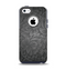 The Black & Gray Dark Lace Floral Apple iPhone 5c Otterbox Commuter Case Skin Set