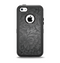 The Black & Gray Dark Lace Floral Apple iPhone 5c Otterbox Defender Case Skin Set