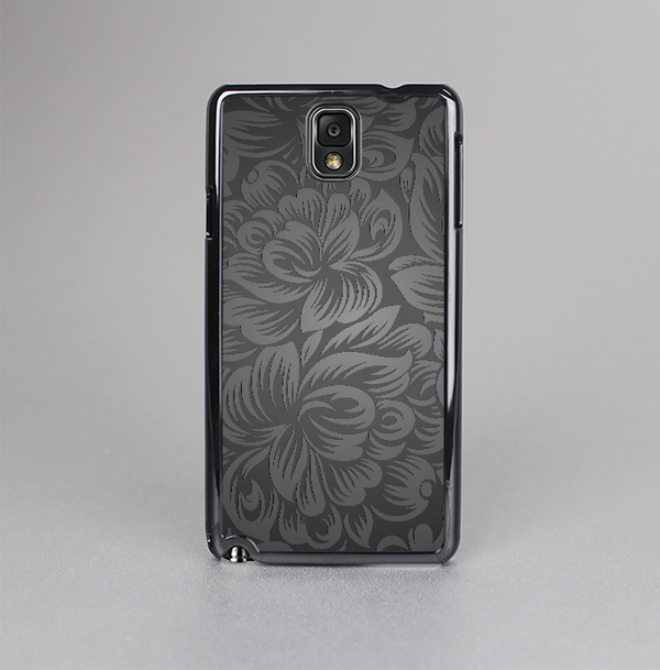 The Black & Gray Dark Lace Floral Skin-Sert Case for the Samsung Galaxy Note 3