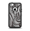 The Black & Gray Monochrome Pattern Apple iPhone 5c Otterbox Defender Case Skin Set