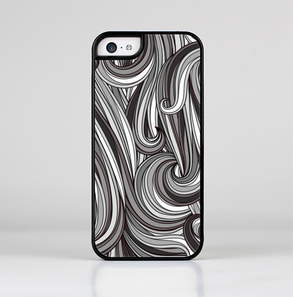 The Black & Gray Monochrome Pattern Skin-Sert Case for the Apple iPhone 5c
