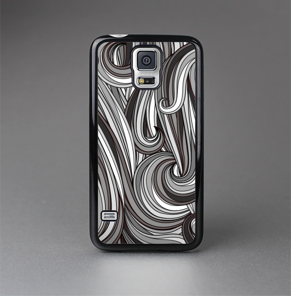 The Black & Gray Monochrome Pattern Skin-Sert Case for the Samsung Galaxy S5