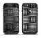 The Black & Gray Woven HD Pattern Apple iPhone 6/6s LifeProof Fre Case Skin Set
