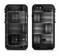 The Black & Gray Woven HD Pattern Apple iPhone 6/6s LifeProof Fre POWER Case Skin Set