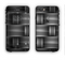 The Black & Gray Woven HD Pattern Apple iPhone 6 Plus LifeProof Nuud Case Skin Set