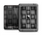 The Black & Gray Woven HD Pattern Apple iPad Air LifeProof Nuud Case Skin Set