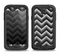 The Black Grayscale Layered Chevron Samsung Galaxy S4 LifeProof Nuud Case Skin Set