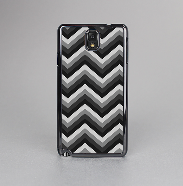The Black Grayscale Layered Chevron Skin-Sert Case for the Samsung Galaxy Note 3