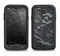 The Black Lace Texture Samsung Galaxy S4 LifeProof Nuud Case Skin Set