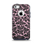 The Black & Pink Floral Design Pattern V2 Apple iPhone 5c Otterbox Commuter Case Skin Set