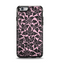 The Black & Pink Floral Design Pattern V2 Apple iPhone 6 Otterbox Symmetry Case Skin Set