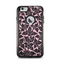 The Black & Pink Floral Design Pattern V2 Apple iPhone 6 Plus Otterbox Commuter Case Skin Set