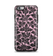 The Black & Pink Floral Design Pattern V2 Apple iPhone 6 Plus Otterbox Symmetry Case Skin Set