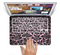 The Black & Pink Floral Design Pattern V2 Skin Set for the Apple MacBook Pro 13" with Retina Display