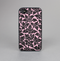 The Black & Pink Floral Design Pattern V2 Skin-Sert Case for the Apple iPhone 4-4s