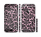 The Black & Pink Floral Design Pattern V2 Sectioned Skin Series for the Apple iPhone 6
