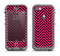 The Black & Pink Sharp Chevron Pattern Apple iPhone 5c LifeProof Nuud Case Skin Set