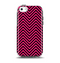The Black & Pink Sharp Chevron Pattern Apple iPhone 5c Otterbox Symmetry Case Skin Set