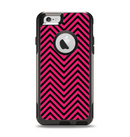 The Black & Pink Sharp Chevron Pattern Apple iPhone 6 Otterbox Commuter Case Skin Set