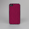 The Black & Pink Sharp Chevron Pattern Skin-Sert Case for the Apple iPhone 4-4s