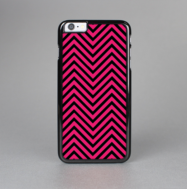 The Black & Pink Sharp Chevron Pattern Skin-Sert Case for the Apple iPhone 6