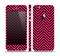 The Black & Pink Sharp Chevron Pattern Skin Set for the Apple iPhone 5s