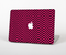 The Black & Pink Sharp Chevron Pattern Skin Set for the Apple MacBook Air 13"