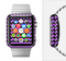 The Black & Purple Chevron Pattern Full-Body Skin Kit for the Apple Watch