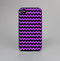 The Black & Purple Chevron Pattern Skin-Sert Case for the Apple iPhone 4-4s