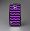 The Black & Purple Chevron Pattern Skin-Sert Case for the Samsung Galaxy S5