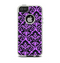 The Black & Purple Delicate Pattern Apple iPhone 5-5s Otterbox Commuter Case Skin Set