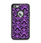 The Black & Purple Delicate Pattern Apple iPhone 6 Plus Otterbox Defender Case Skin Set