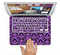 The Black & Purple Delicate Pattern Skin Set for the Apple MacBook Pro 13" with Retina Display