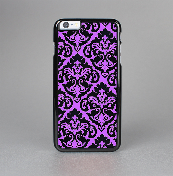 The Black & Purple Delicate Pattern Skin-Sert Case for the Apple iPhone 6