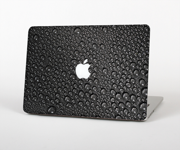 The Black Rain Drops Skin Set for the Apple MacBook Air 13"