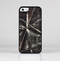 The Black Torn Woven Texture Skin-Sert Case for the Apple iPhone 5c